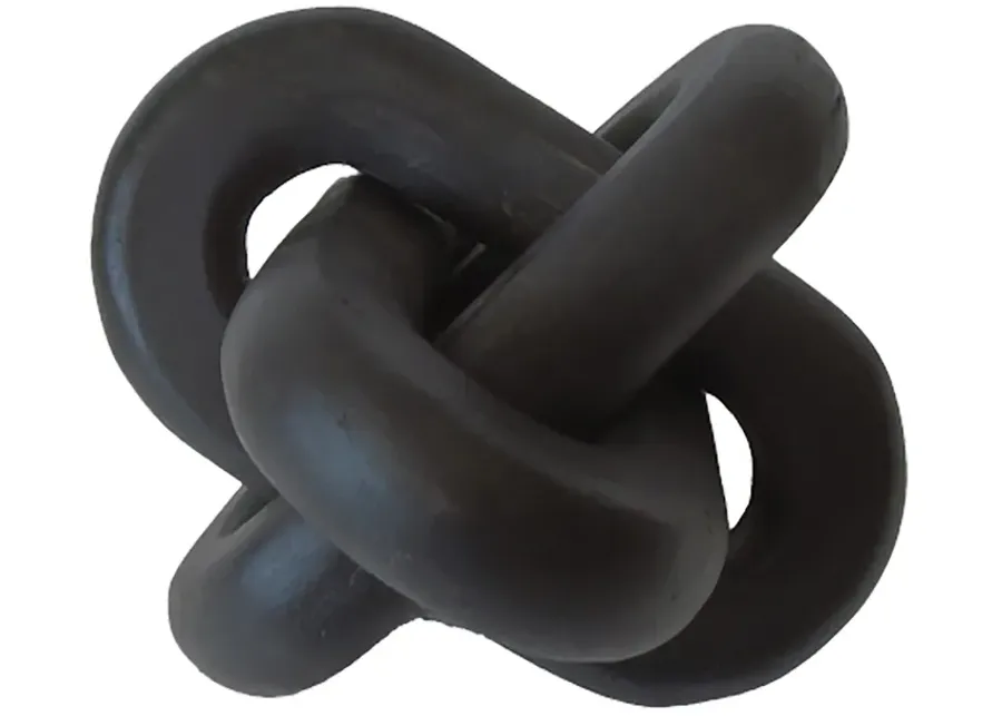 Wood, 6" Decorative Knot, Black