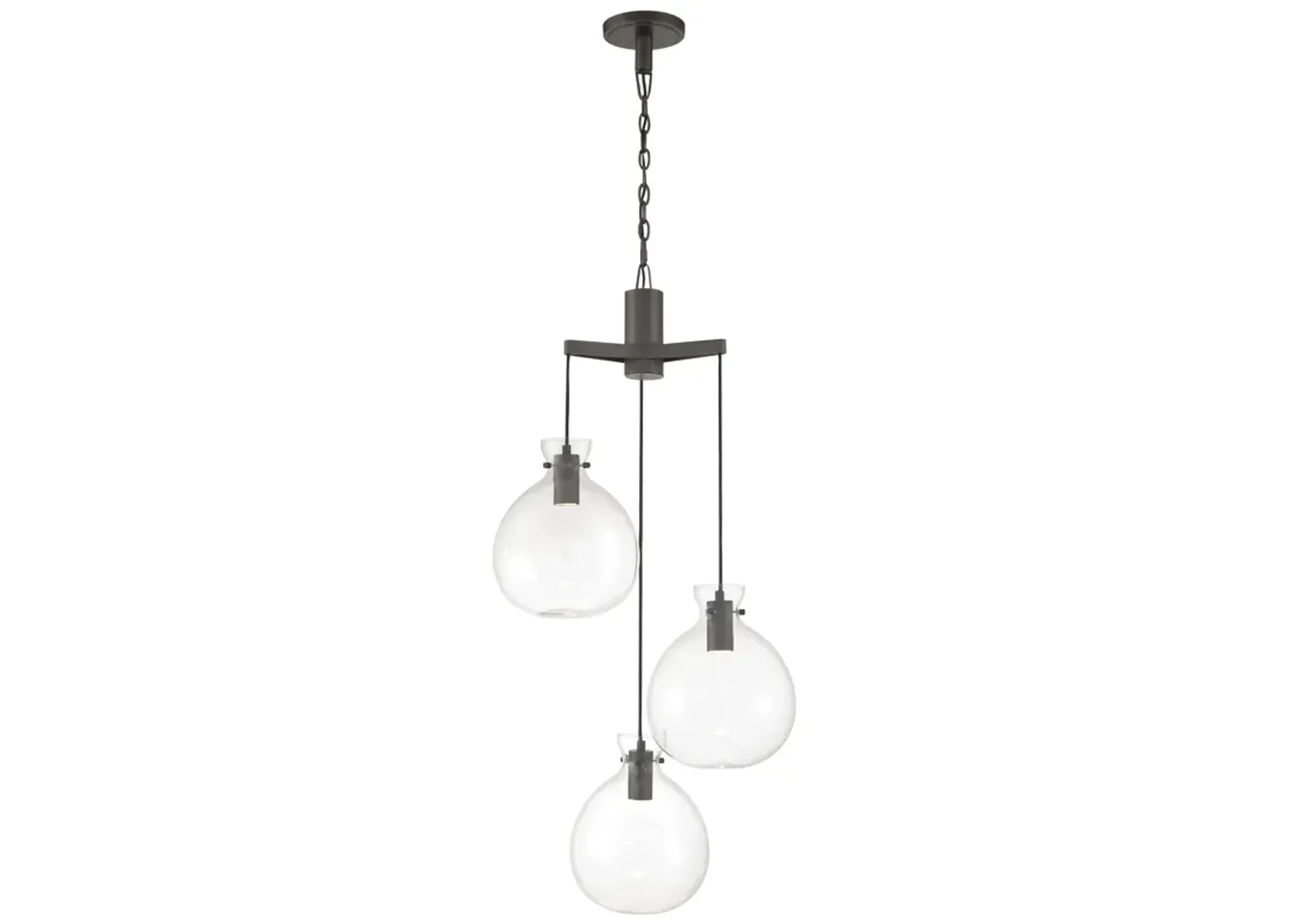 Selina Tiered Globe LED Chandelier - Oil Rubbed Bronze