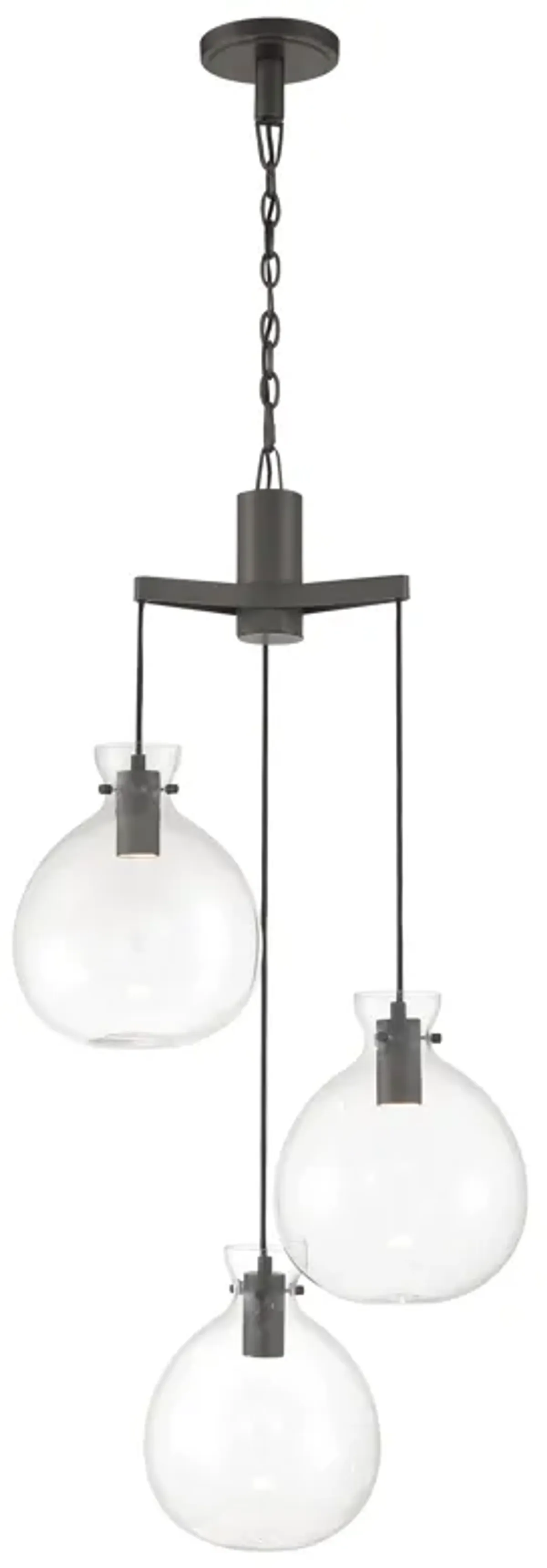 Selina Tiered Globe LED Chandelier - Oil Rubbed Bronze