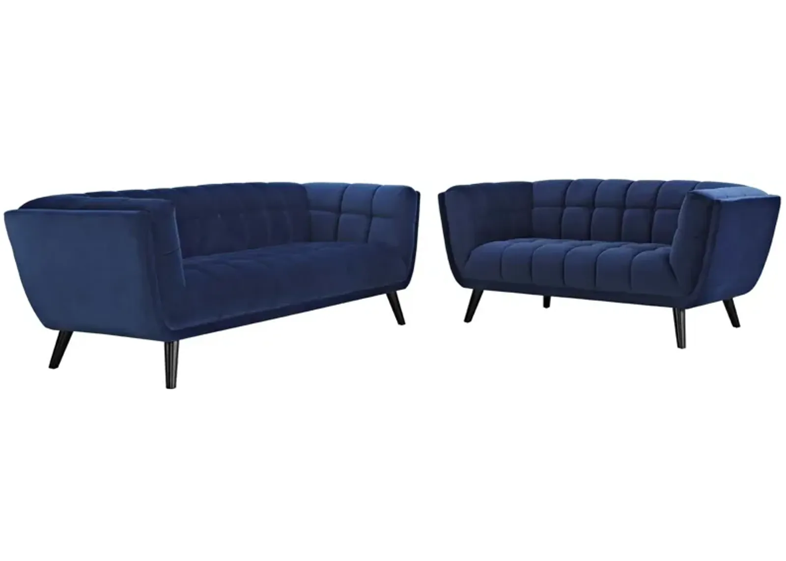 Bestow 2 Piece Performance Velvet Sofa and Loveseat Set