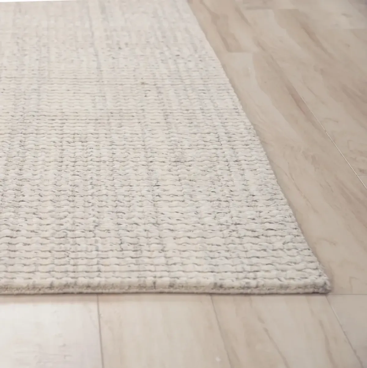 Cable oyster Solid Wool 7'6" x 9'6" Rectangle Rug