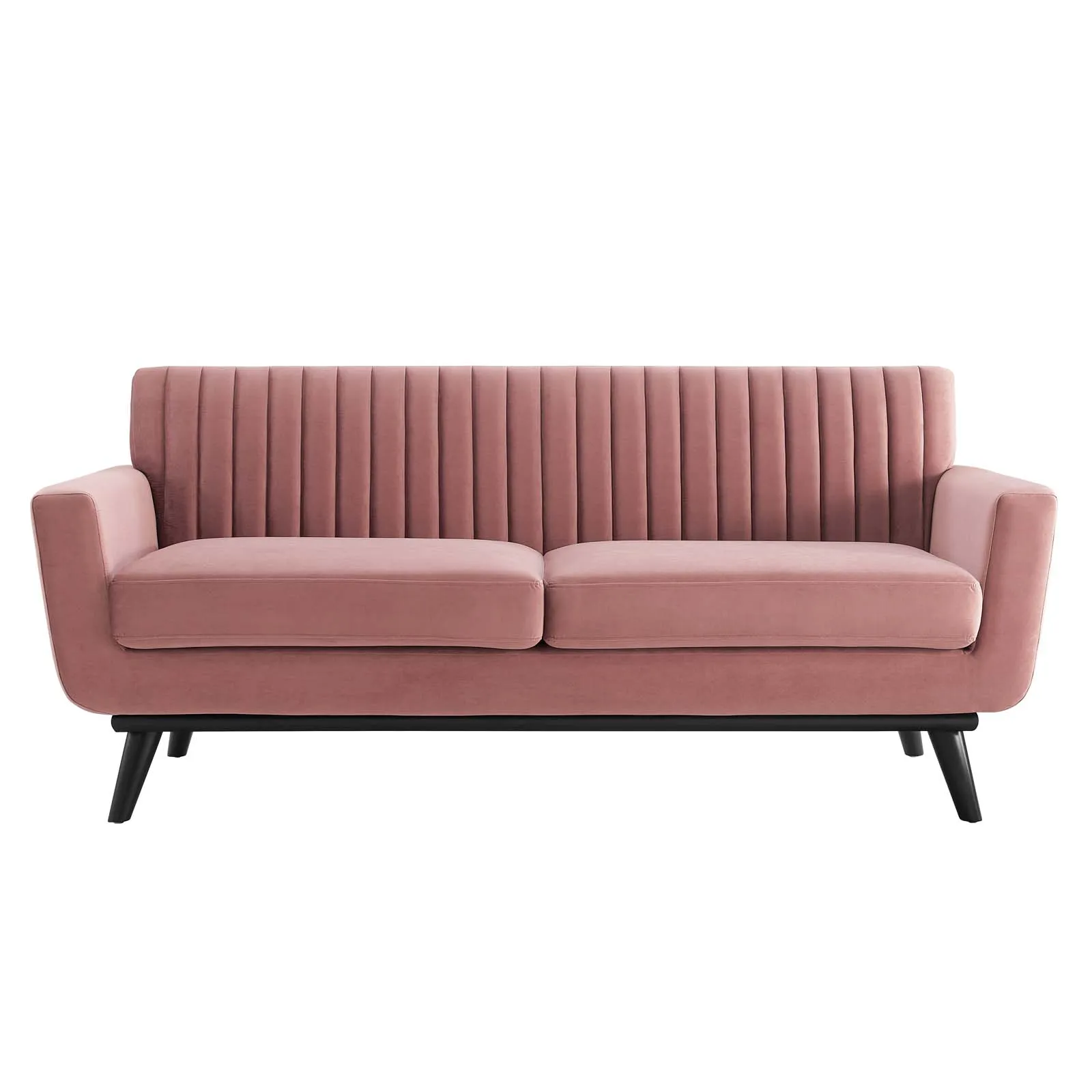 Engage Channel Tufted Performance Velvet Loveseat