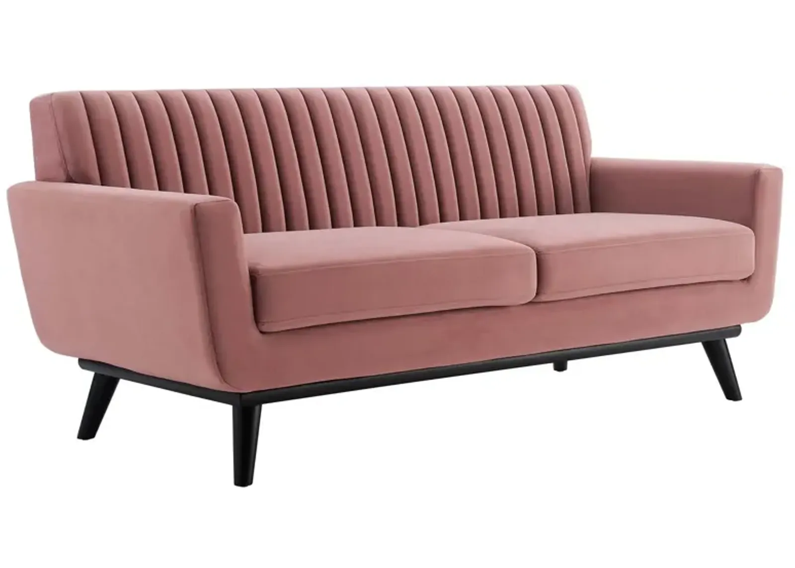 Engage Channel Tufted Performance Velvet Loveseat