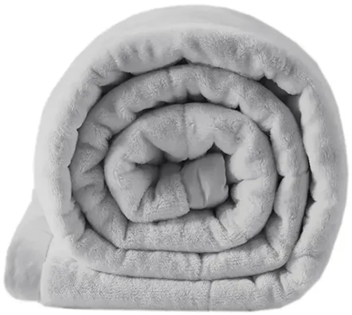 Madison Park Coleman Grey Reversible HeiQ Smart Temperature Down Alternative Blanket