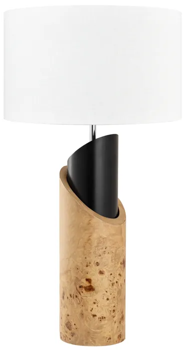 Kincaid 29.5'' High 1-Light Table Lamp - Natural Burl - Includes LED Bulb