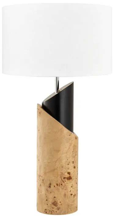 Kincaid 29.5'' High 1-Light Table Lamp - Natural Burl - Includes LED Bulb