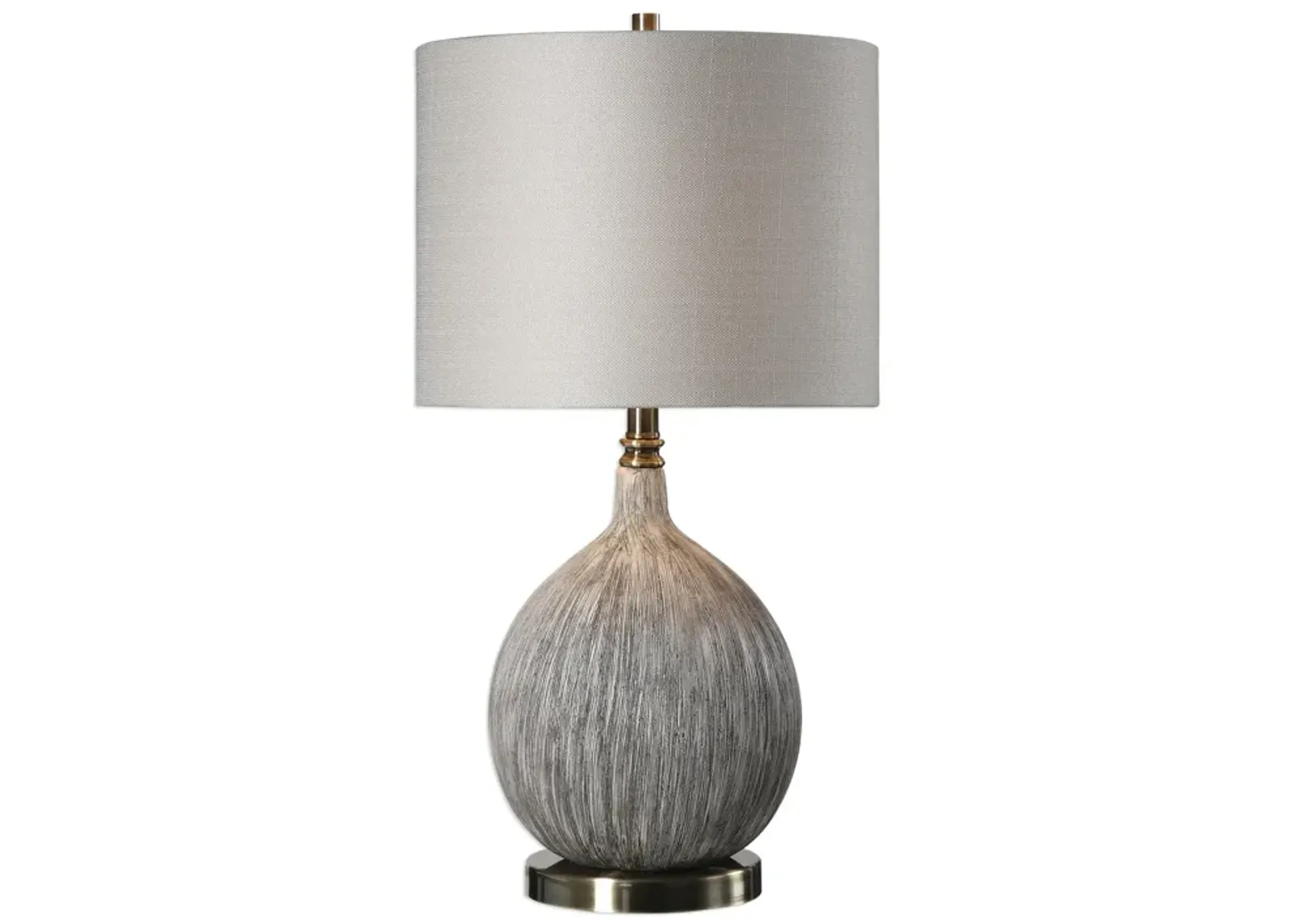 Hedera Textured Ivory Table Lamp