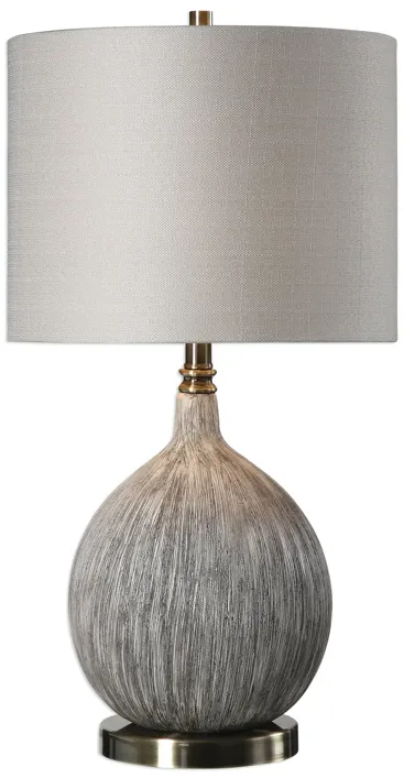 Hedera Textured Ivory Table Lamp