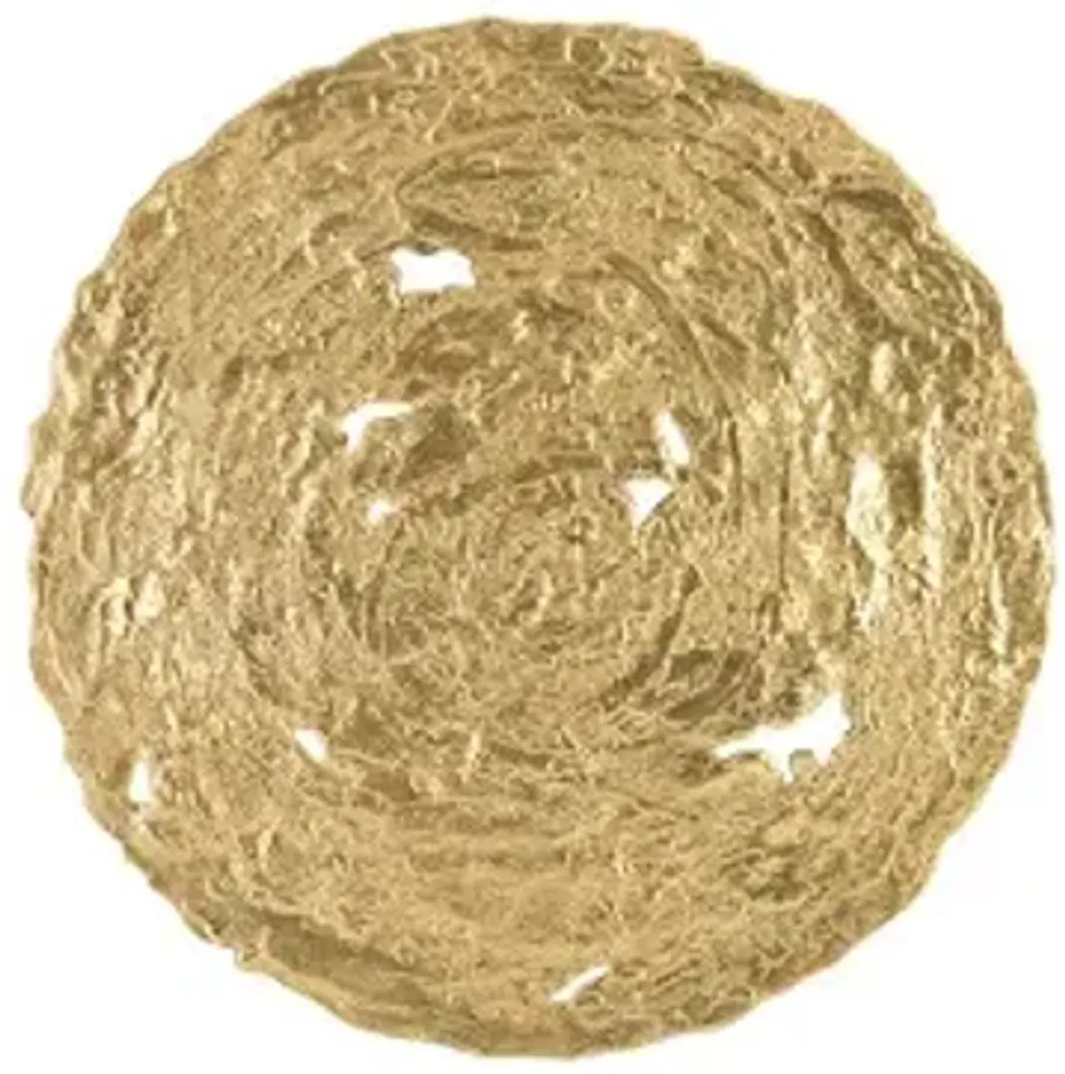 Molten Wall Disc, Medium, Gold Leaf