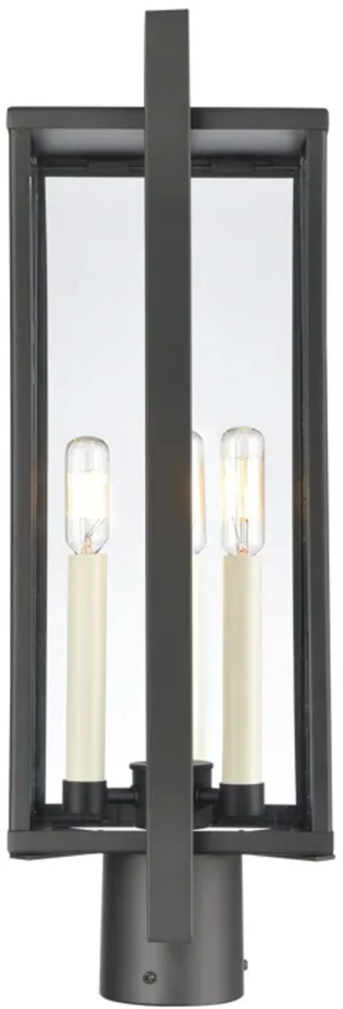 Gladwyn 21.5'' High 3-Light Outdoor Post Light - Matte Black