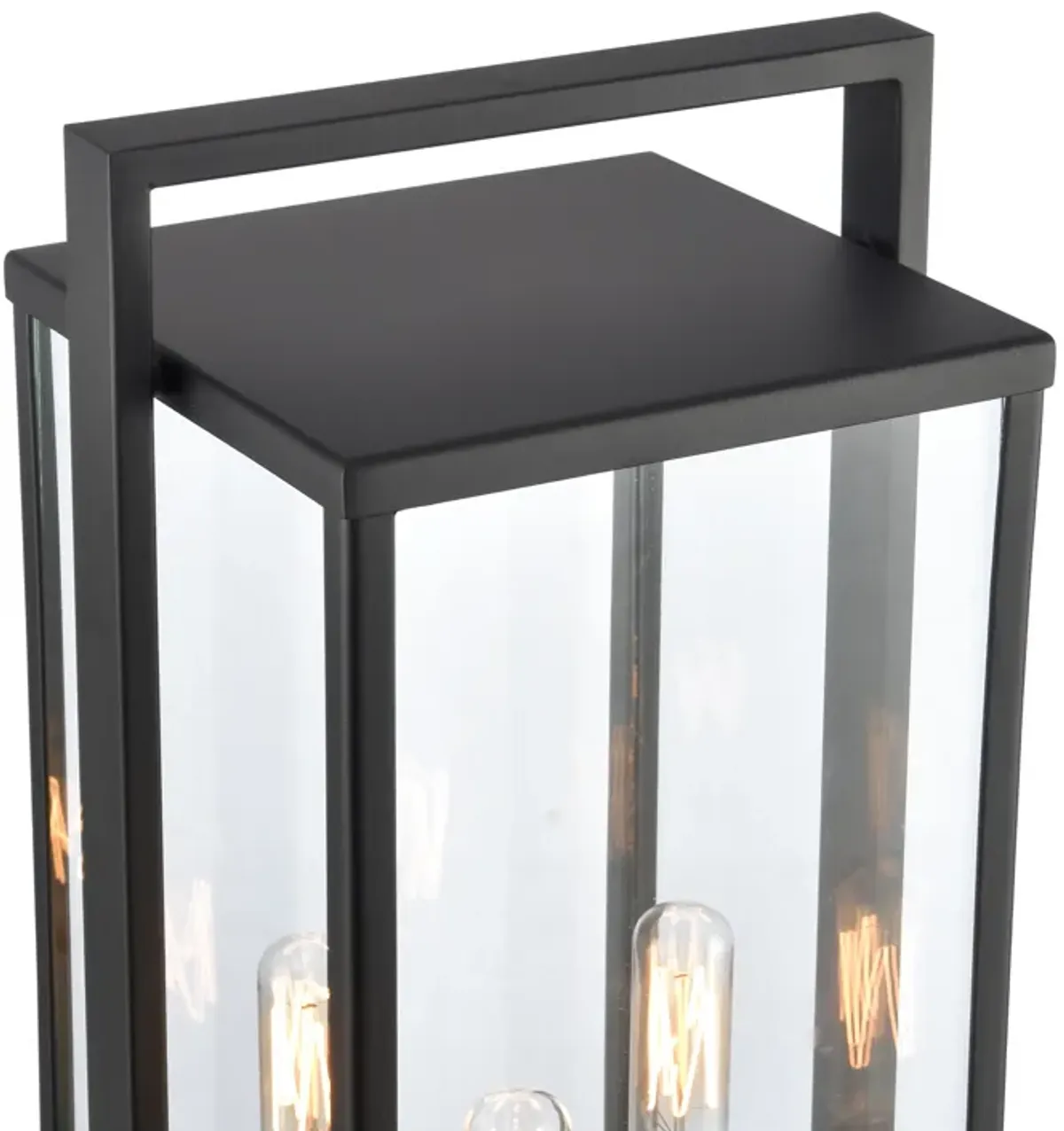 Gladwyn 21.5'' High 3-Light Outdoor Post Light - Matte Black