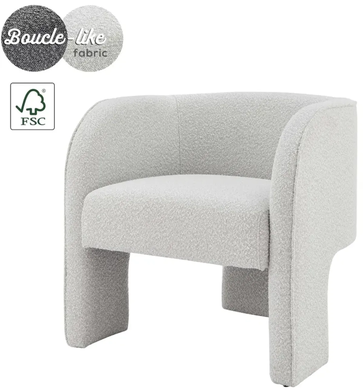 Matteo Boucle Accent Chair