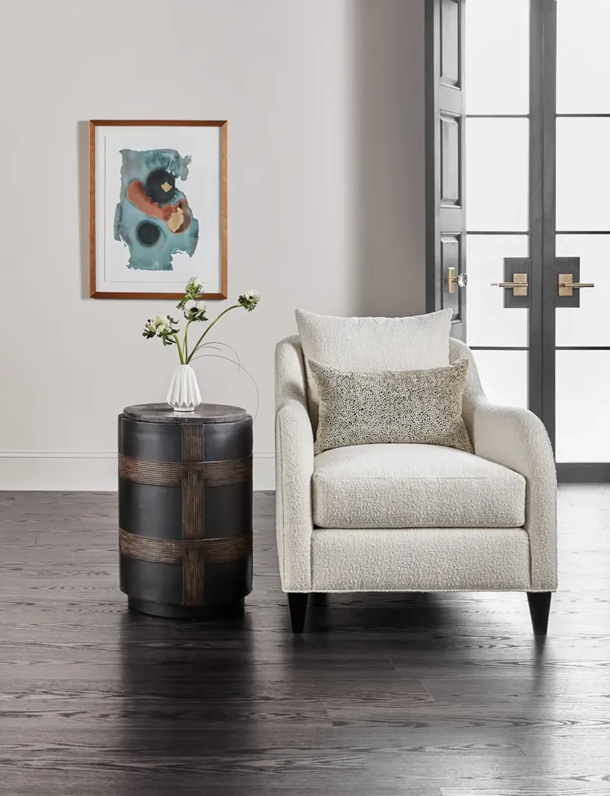 Melange Burbank Round Accent Table