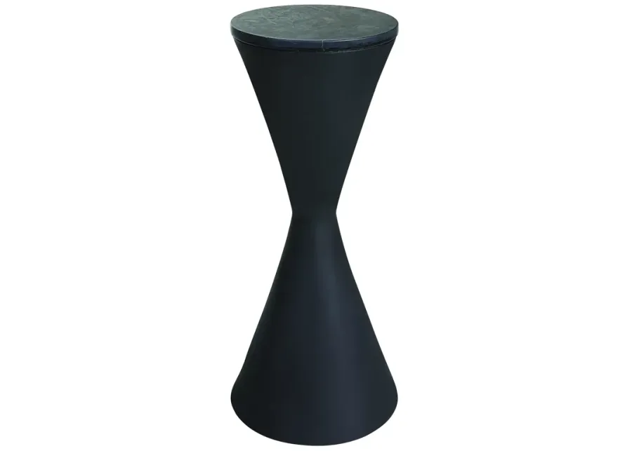 Time's Up Hourglass Shaped Drink Table