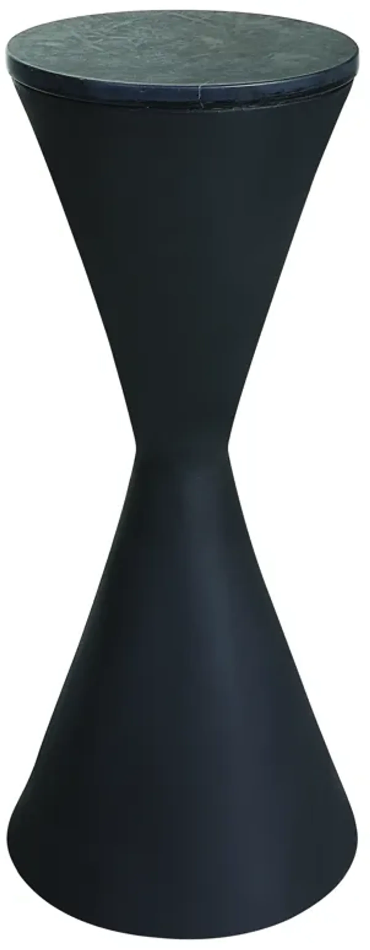 Time's Up Hourglass Shaped Drink Table