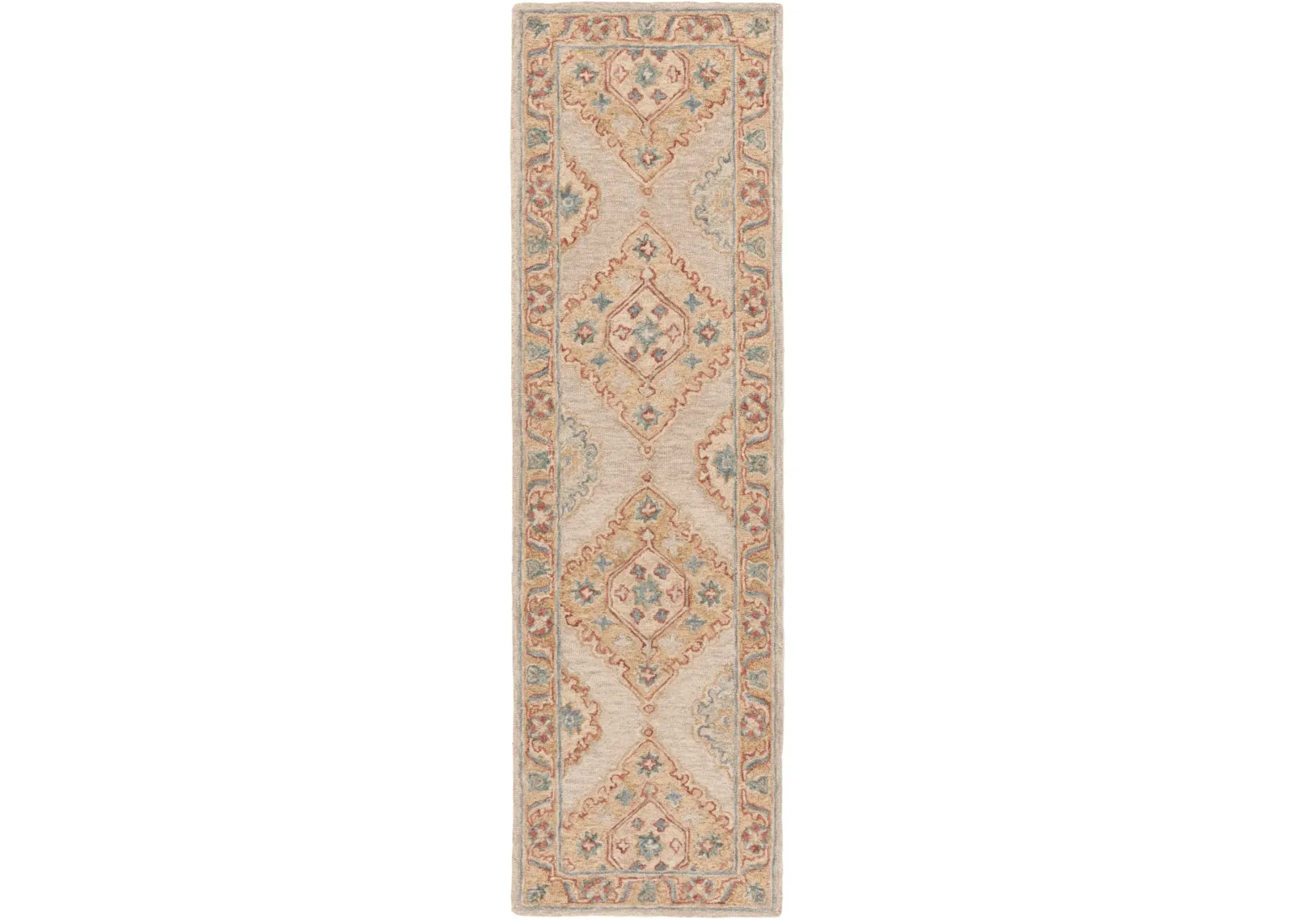 METRO 378 BEIGE  2'-3' x 8' Runner Rug