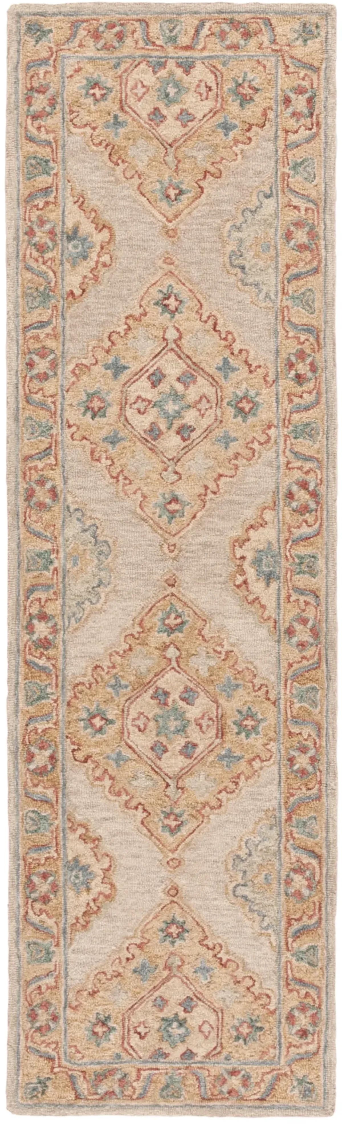 METRO 378 BEIGE  2'-3' x 8' Runner Rug