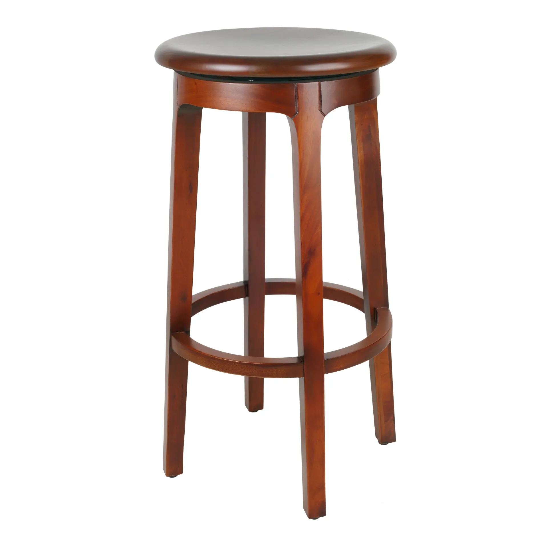 Foxy Mahogany Swivel Bar Stool, Cinnamon Brown