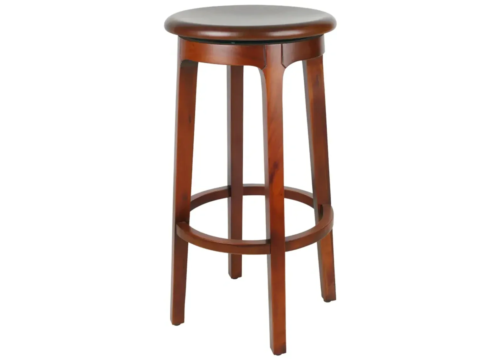 Foxy Mahogany Swivel Bar Stool, Cinnamon Brown