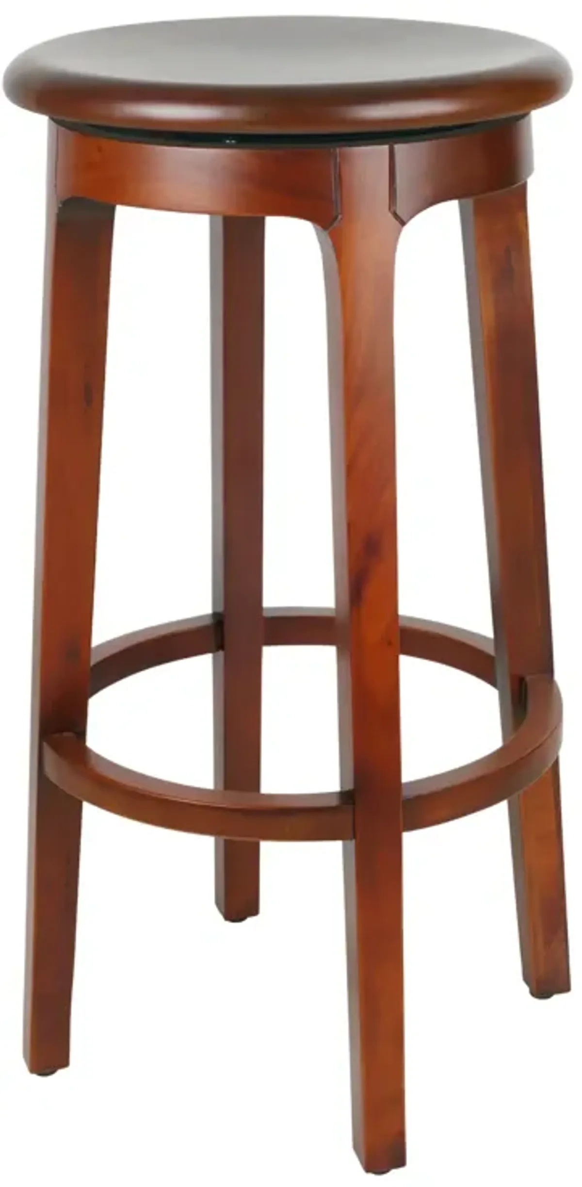 Foxy Mahogany Swivel Bar Stool, Cinnamon Brown