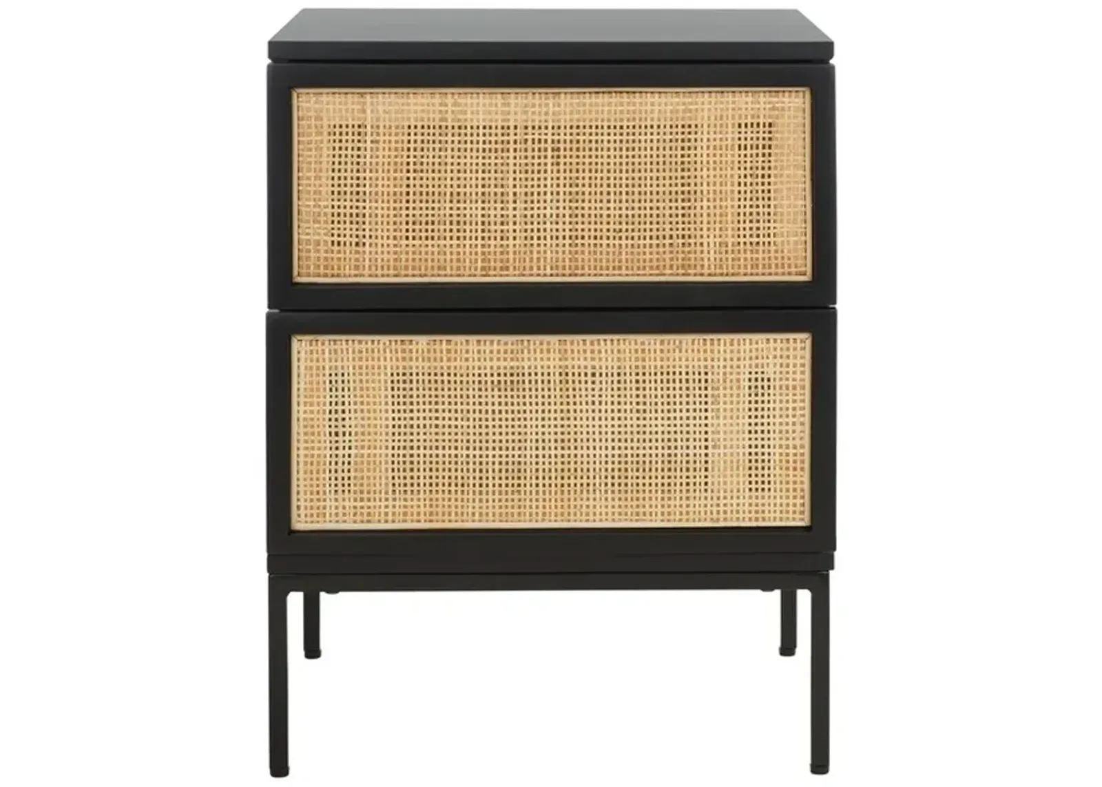 ZADIE 2 DRAWER RATTAN NIGHTSTAND