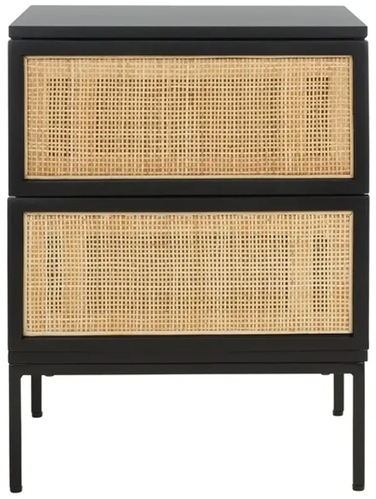 ZADIE 2 DRAWER RATTAN NIGHTSTAND