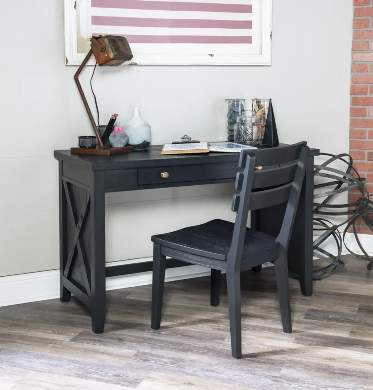 Flatiron Black Chair Black Finish