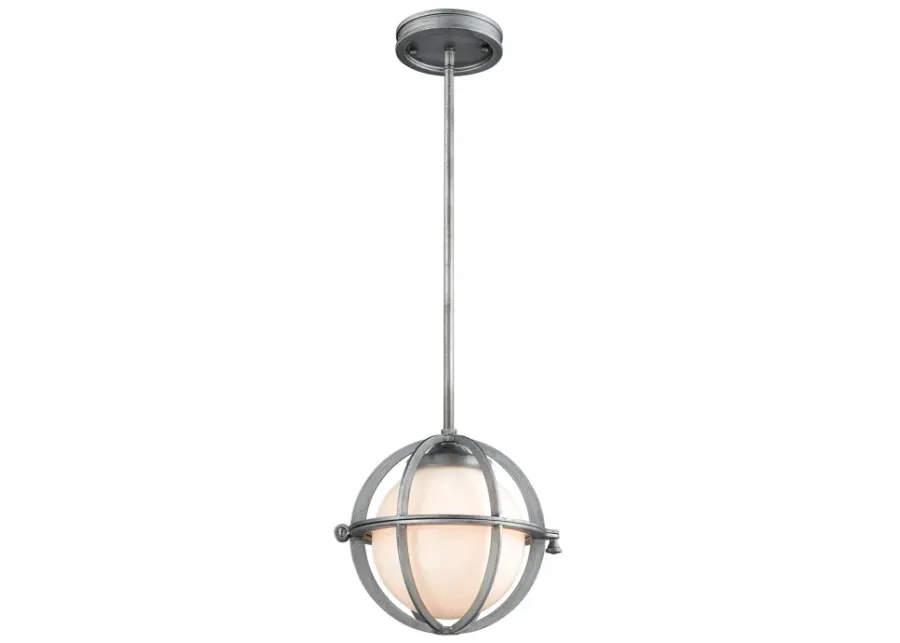 Aubridge 10" Wide 1-Light Mini Pendant - Weathered Zinc