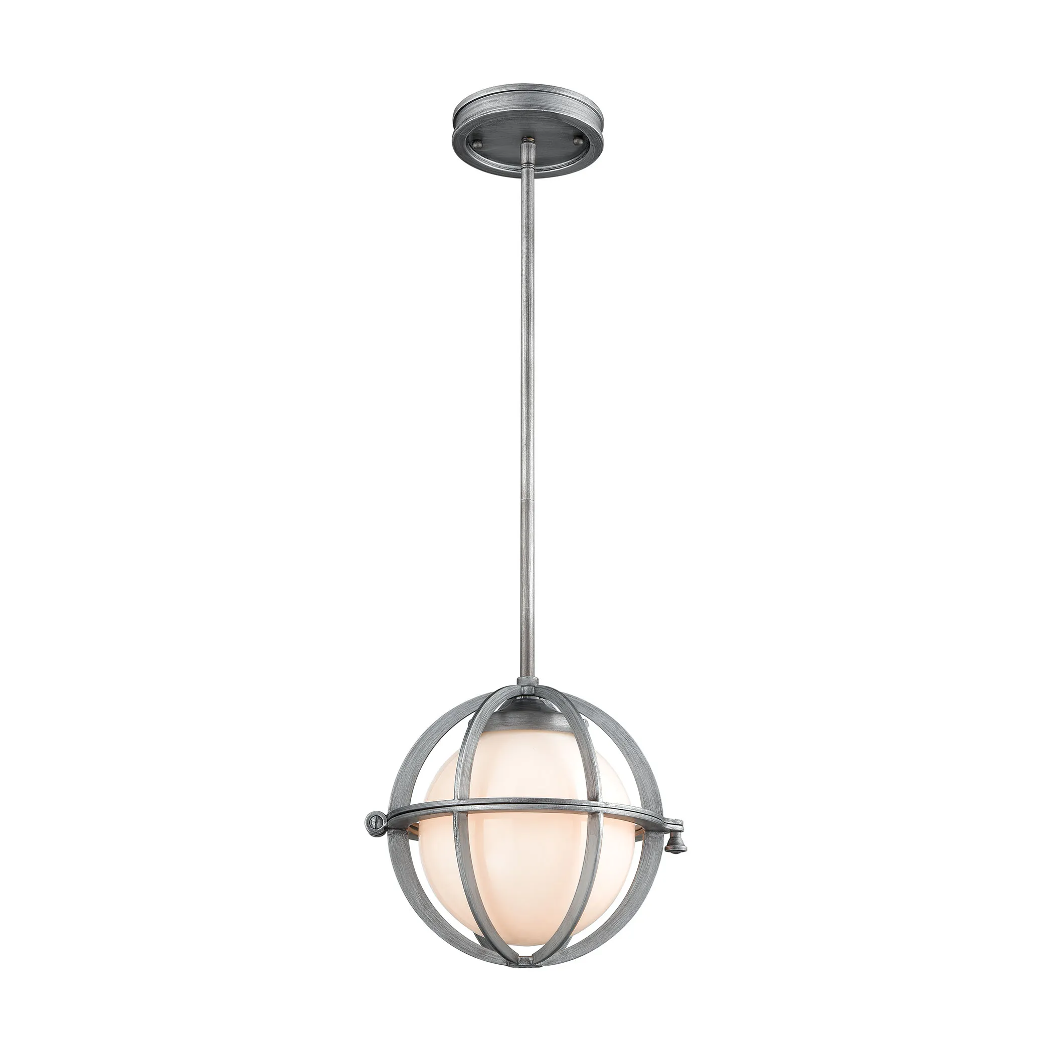 Aubridge 10" Wide 1-Light Mini Pendant - Weathered Zinc