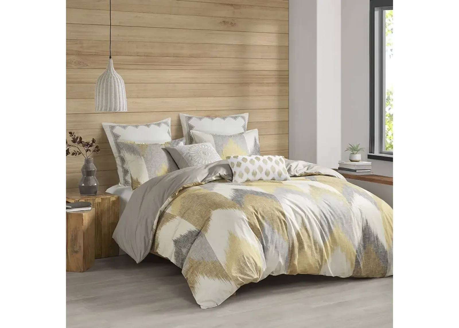 INK+IVY Alpine Yellow 3 Piece Duvet Cover Mini Set