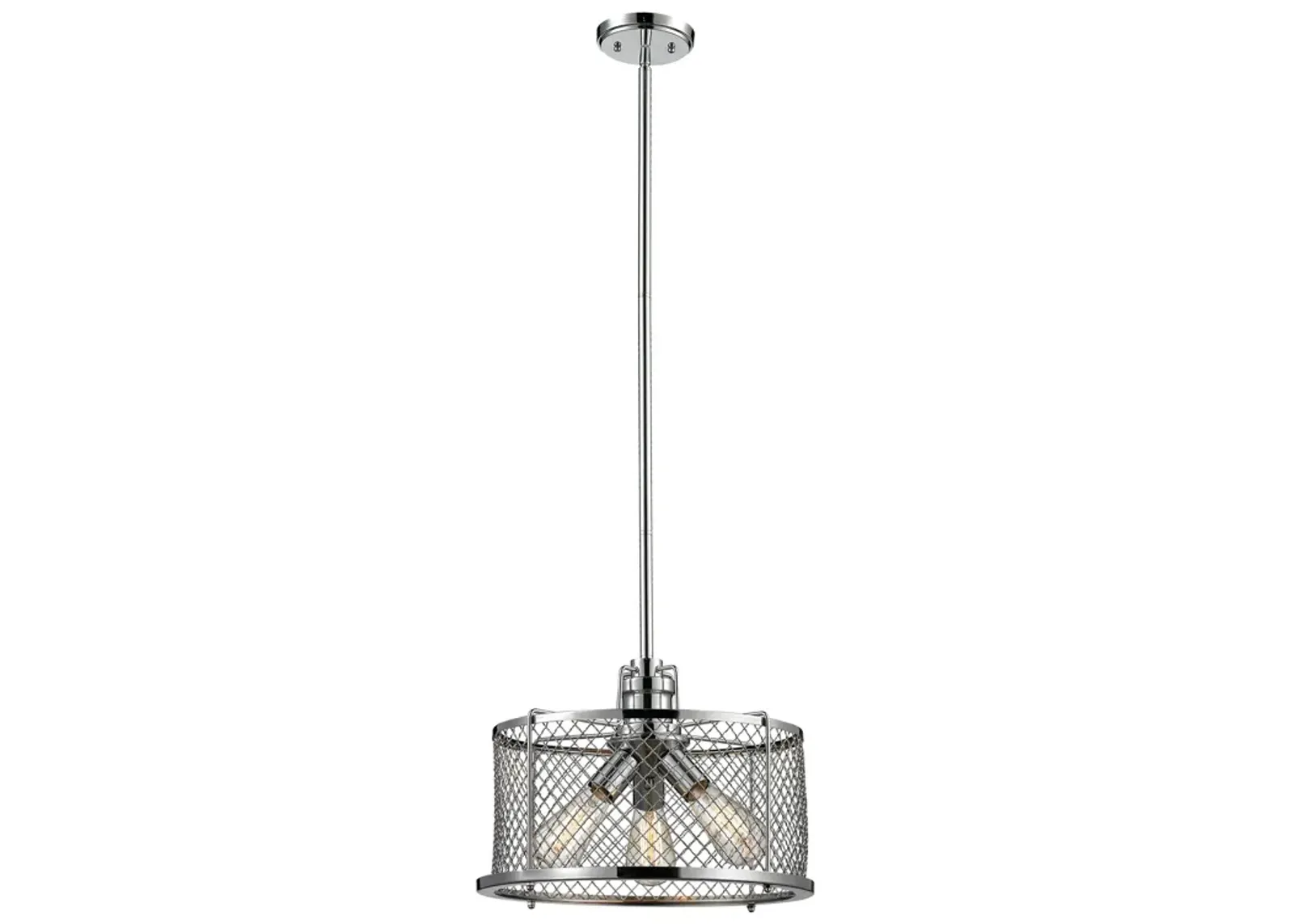 Brisbane Collection 3-Light Pendant in Polished Chrome