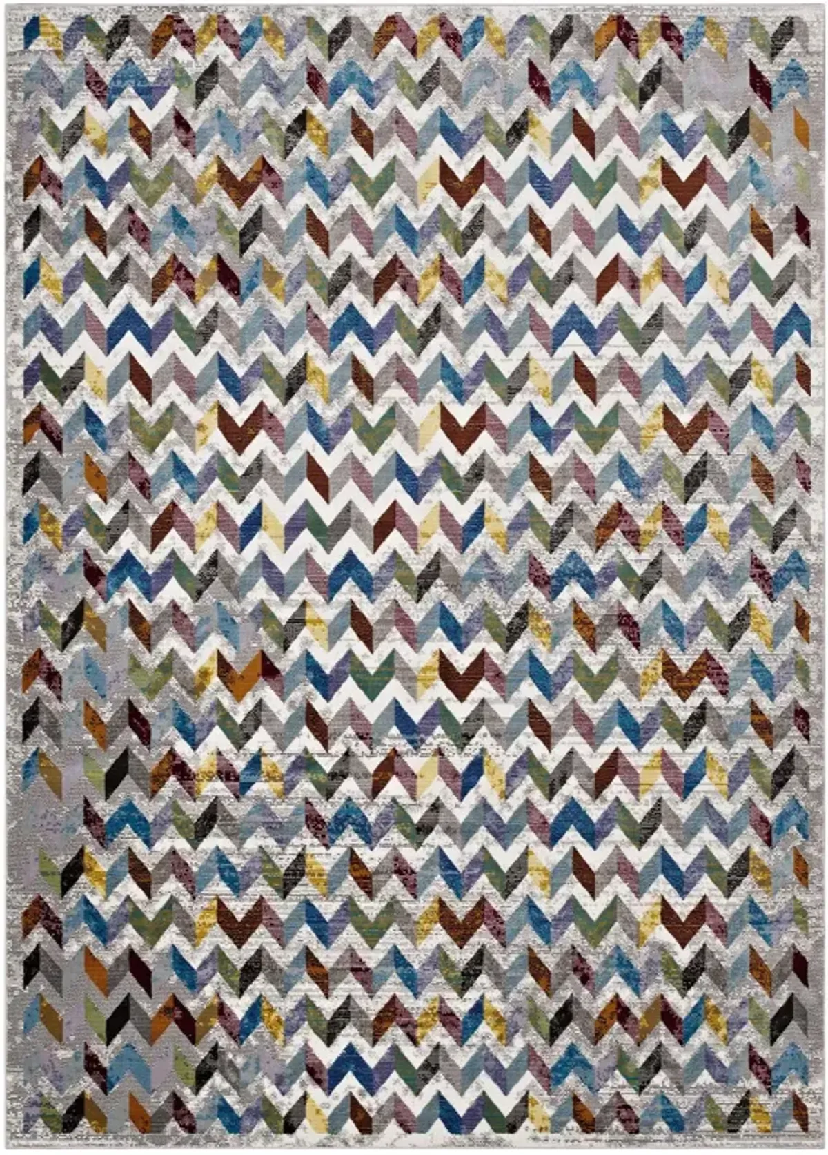 Gemma Chevron Mosaic 4x6 Area Rug