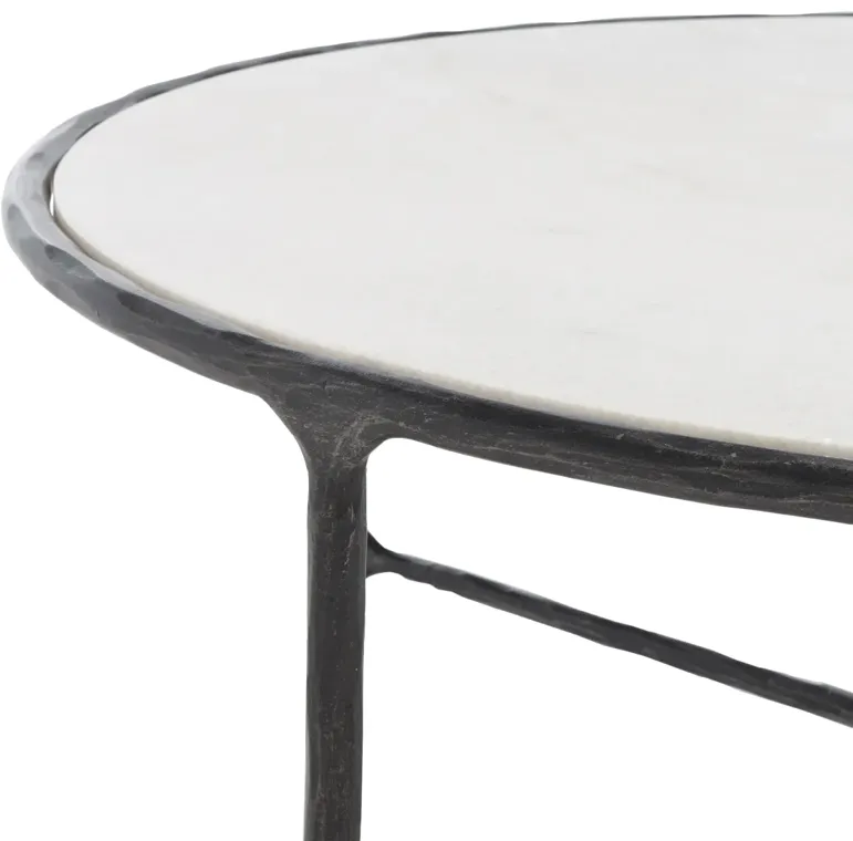 Jessa Round Metal Coffee Table