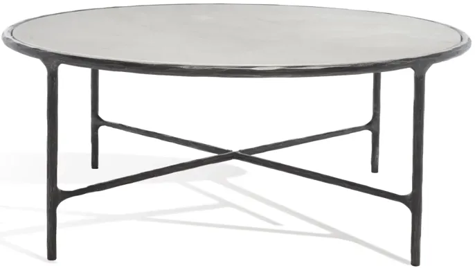 Jessa Round Metal Coffee Table