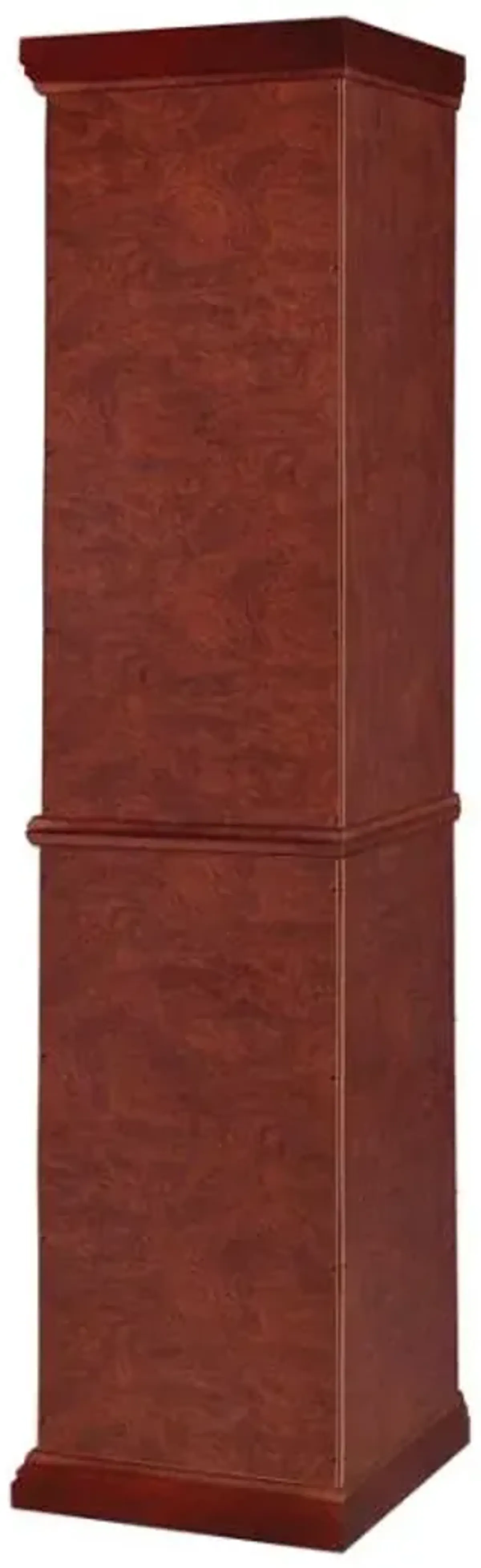 Appledale 6-shelf Corner Curio Cabinet Medium Brown