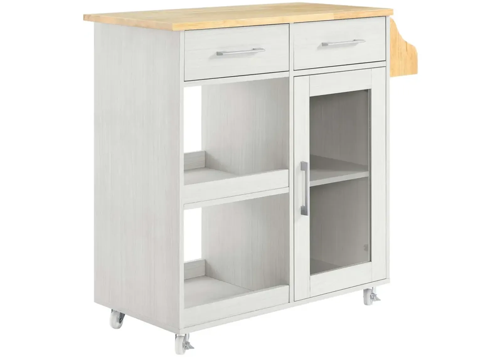 Culinary Kitchen Cart With Spice Rack