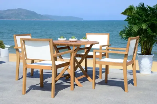 Chante Outdoor Dining Set - Set Of 5