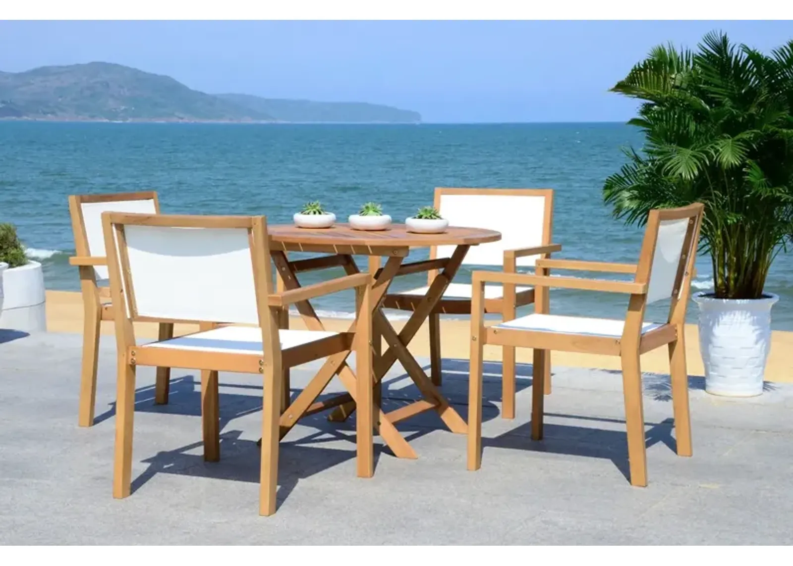 Chante Outdoor Dining Set - Set of 5