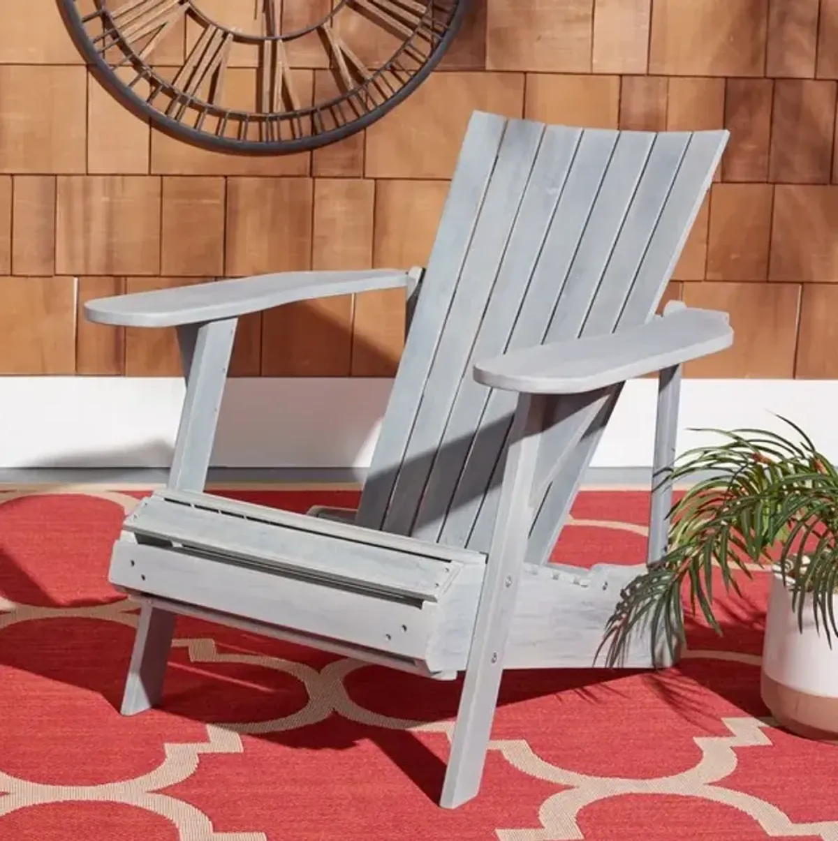 MERLIN ADIRONDACK CHAIR WITH RETRACTABLE FOOTREST