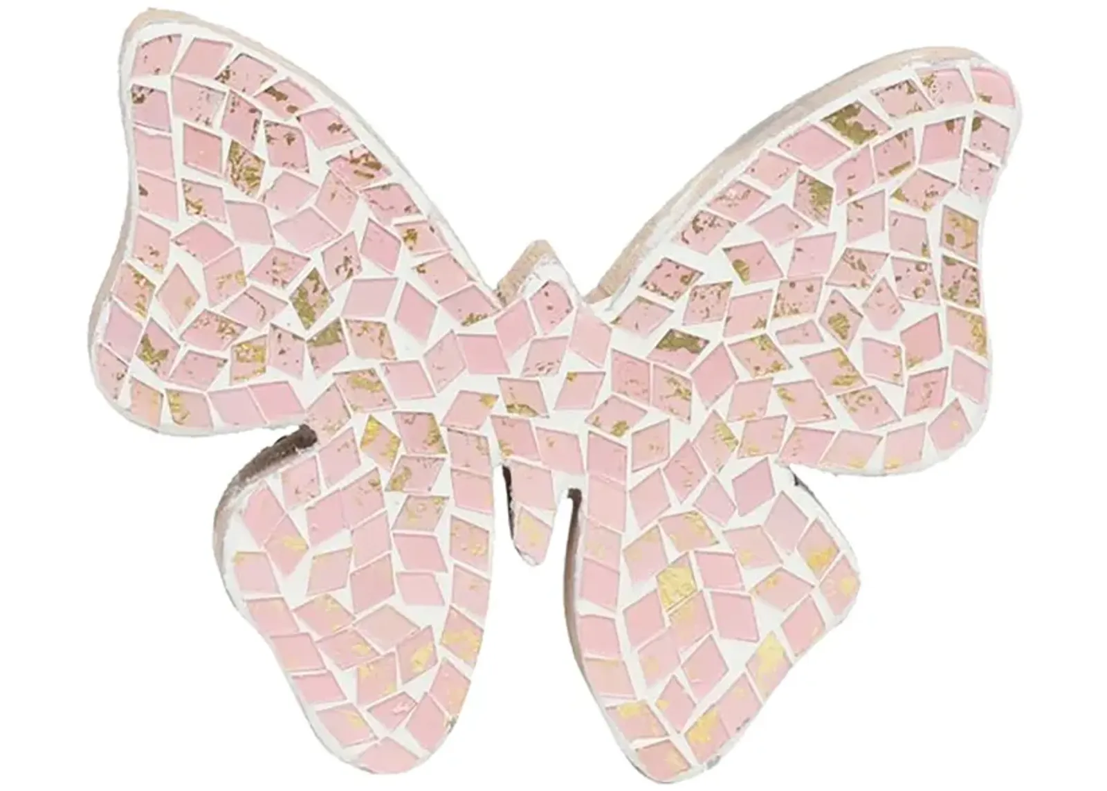 6" Mosaic Butterfly, Blush