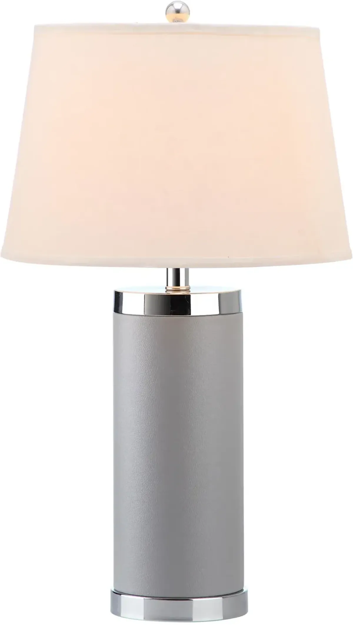 Leather Column Table Lamps - Set of 2