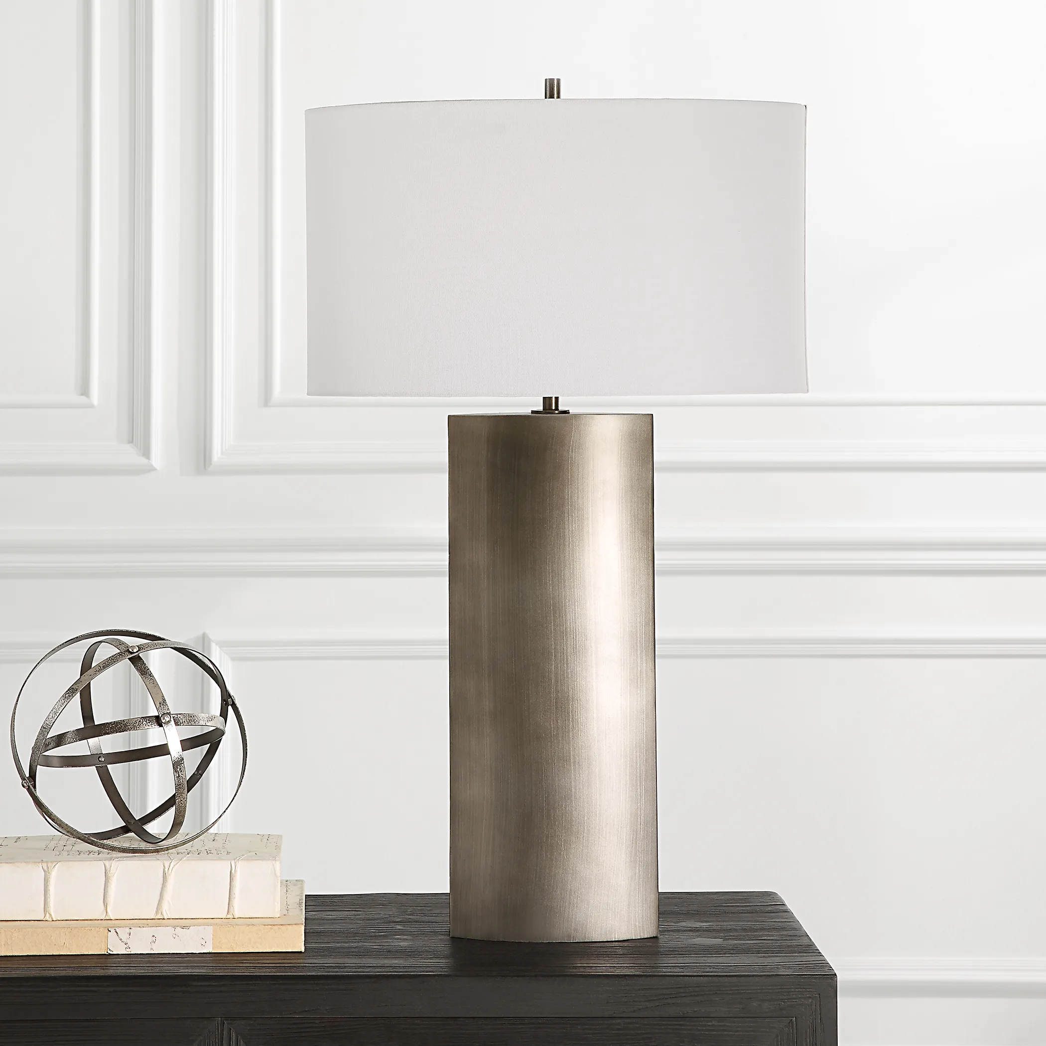 V-Groove Modern Table Lamp