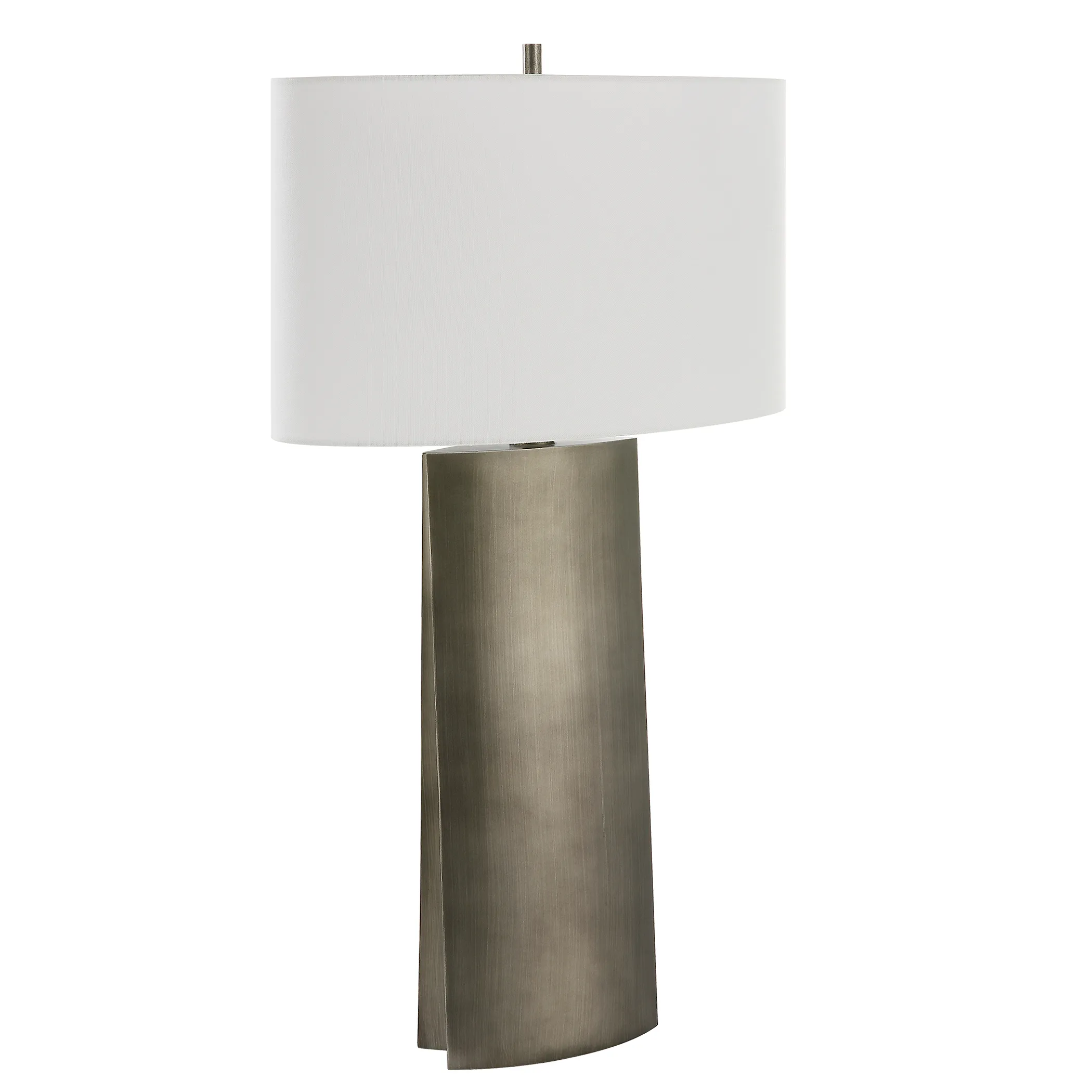 V-Groove Modern Table Lamp