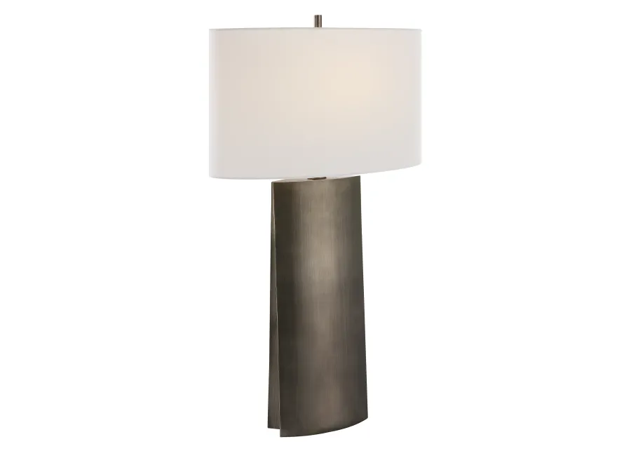 V-Groove Modern Table Lamp