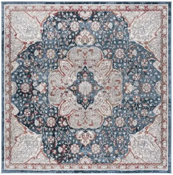 ROSEWOOD 104 Blue 6'-7' X 6'-7' Square Square Rug