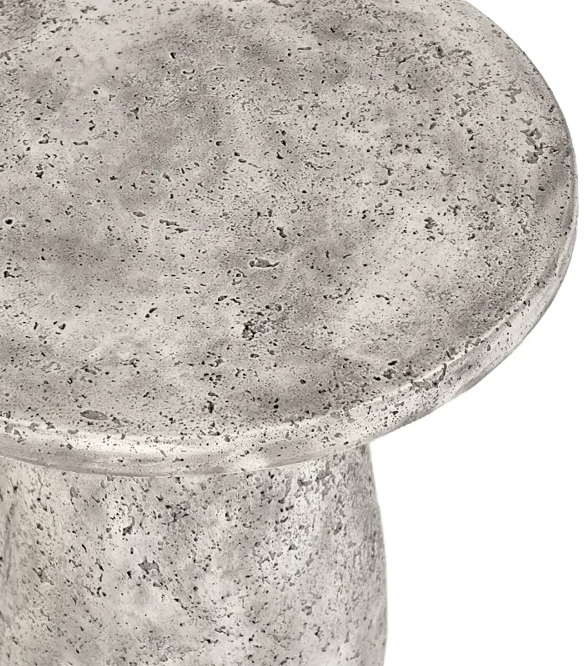 Collins 16" Round Concrete Outdoor Accent Table  