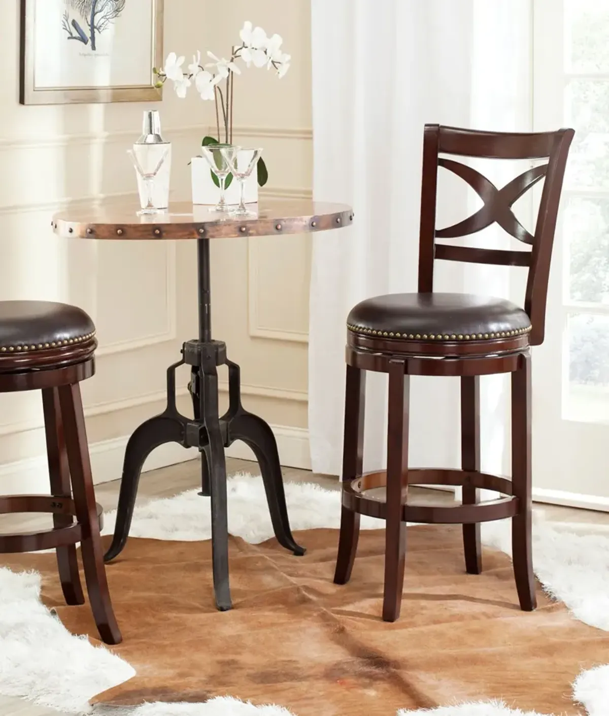 SANTINO SWIVEL BAR STOOL