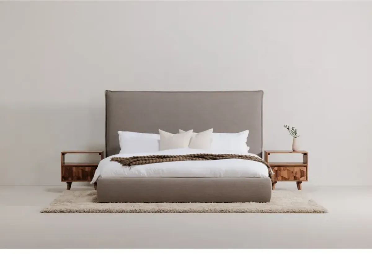 LUZON QUEEN BED TALL HEADBOARD