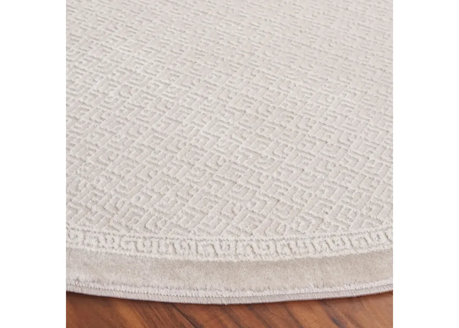 PRESTIGE 132 BEIGE 6'-7' x 6'-7' Round Round Rug