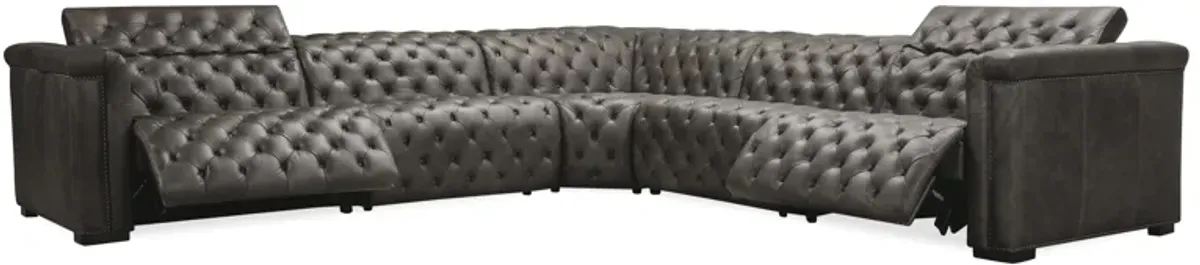 Savion Grandier 5 Pc Sectional W/2 Pwr Recline Pwr Headrest